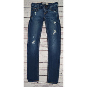 Hollister Women's Juniors Jeans Size 0S Blue‎ Pre-Owned